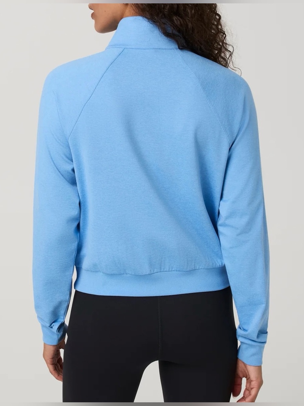 NWT Vuori Halo Half Zip in Oasis Blue Heather - Picture 2 of 9